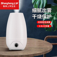 上亨(shangheng) 加湿器卧室家用办公室大雾大容量孕妇婴儿小型净化空气低噪落地桌面香薰喷雾器 白色