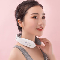 上亨(shangheng)颈椎按摩仪肩颈部按摩器办公室家用多功能热敷揉捏脖子神器疏通脊椎智能护颈仪 白色[智能脉冲技术丨