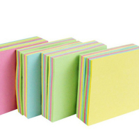德诚和方形彩色百事贴自粘便条纸办公用便利贴100张/本 76*76mm便利贴