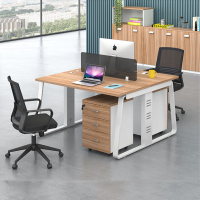 德诚和办公桌职员工位 两人位含柜