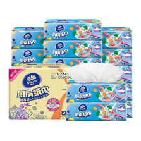 维达厨房抽纸80抽2层抽取式厨房纸巾12包/箱