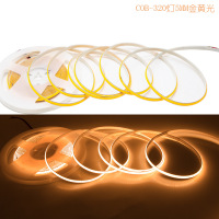 COB户外天黑自动亮户外led条自粘防水超亮挂树上太阳能灯带 (白光 暖光 备注颜色可选)5米