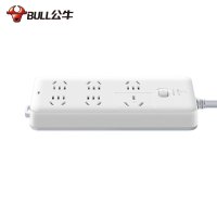 公牛GN-B15D空调插座带儿童保护门6位总控3米大功率