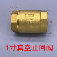 真空泵单向阀止回阀逆止阀ZHF-15 1/2 1 1.2 2寸低损耗硅胶 1寸(DN25)G1