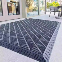 定制室外三合一灰色单刷三刷拼接地垫