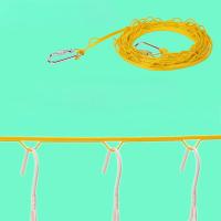 金黄色10米防风防滑晾衣绳户外便携式挂衣绳室内外免打孔晒被绳凉衣服的绳子