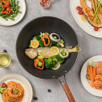 三禾0涂层微纳不粘轻铁锅-TC32T4