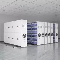 德诚和移动档案柜资料架钢制轨道密集柜/密集架900mm*560mm*2400mmH组