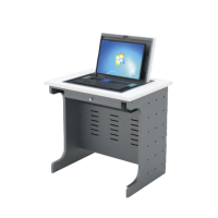 德诚和19寸钢木手动翻转桌系列单人位DCH-005-0806-19 800*600*760mmH张