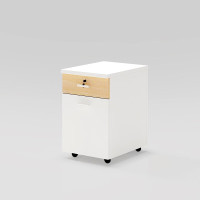 德诚和板式柜体木质三抽屉桌下活动推柜400*480*560mmH件