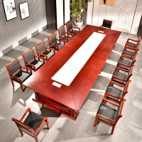 德诚和 现代型复合实木贴皮油漆会议桌5.0米长 5000*1700*750mmH 张