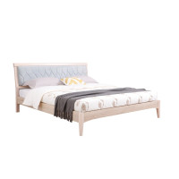 德诚和 北欧系列白腊木(橡木)实木公寓床1.2米 1240*2000*1030mmH 套