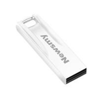 纽曼(Newsmy)金属车载U盘 USB3.0 V23迷你款 星耀银 时尚设计 轻巧便携 64G(TT)