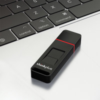 ThinkPad联想thinkplus指纹加密U盘USB3.2商务私人优盘硬件加密U盘FU20064GB