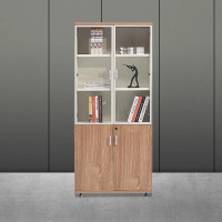 兰冉文件柜办公家具柜档案柜资料柜职员 两门木制文件柜