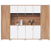 兰冉文件柜办公家具柜档案柜资料柜职员 六门木制文件柜