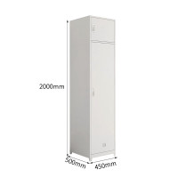 汇云星钢制营具柜加厚更衣柜班排物品柜铁皮柜宿舍储物单人内务柜 450*500*2000mm(TT)