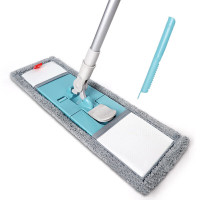 美丽雅纤维套布平板拖把单支+毛刷(TT)