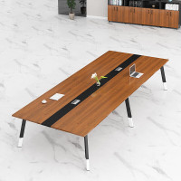 德诚和会议桌长桌洽谈培训桌组职员办公桌 3.5*1.4米会议桌(不含椅)