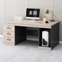 办公桌电脑桌台式书桌 三抽带主机托1400mm*600mm*750mmH