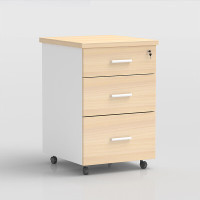 木质三抽屉桌下活动推柜