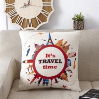 磨毛印花抱枕被