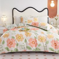 铂金棉四件套-阳光花朵