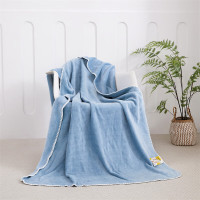 华夫格午休毯-蓝色