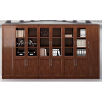 兰冉 LR-ST-423 中式贴木皮文件柜八门资料柜 W3620*D400*H2000mm