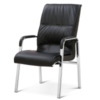 兰冉 LR-ST-203 四脚钢架皮椅简约会议椅 W580*D510*H1020mm