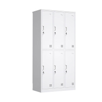 兰冉 LA-ST-321 宿舍铁皮储物柜六门柜 W900*D420*H1800mm