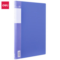得力资料册 A4 文件册资料夹插页夹文件夹档案夹 33610_10页资料册(蓝)*6个(4件起售)