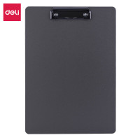 得力64502板夹 A4文件夹多功能写字板 办公用品 (灰色)(24个)