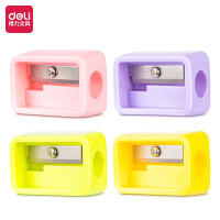 得力(deli)68662 卷笔刀 粗杆洞洞铅笔可用卷笔刀 锋利耐用铅笔削笔刀铅笔刀 48只/筒装HY