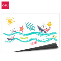 deli 得力MF1227可移除双面胶软铁白板1500*1200MM(白色)(块)