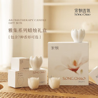 宋朝雅集香薰蜡烛香氛室内卧室家用高级女生端午生日礼物盒小众