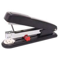 可得优(KW-triO)5881 重型订书机金属机身可调进纸深度办公学生订书器可订50页黑色