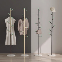 石铁艺衣帽架落地简易衣架