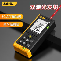 得力(deli)户外测量工具大屏双水泡激光测距仪手持量房神器距离60m DL4168