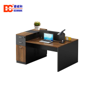德诚和职员办公桌工位办工桌椅组合办公室财务屏风卡座工作位二人位1400*1200*900mmH组