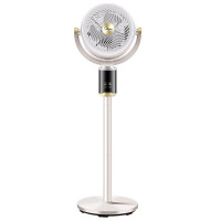 美的(Midea)净化循环扇 抗菌滤网款 双重洁净 抗菌 四季循环 鲜呼吸 台立两用 FGA24SLH-暖灰