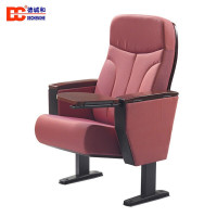 德诚和礼堂椅电影院软包排椅豪华剧场椅子带写字板单人位DCH-DHY02款