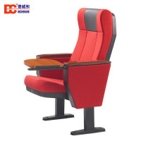 德诚和礼堂椅电影院软包排椅豪华剧场椅子带写字板单人位DCH-DHY04款