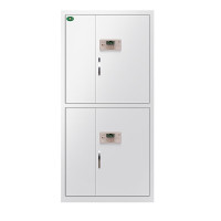 德诚和钢制双开国保密码锁文件柜资料柜财务档案柜矮柜双节柜 900*420*1850mmH组