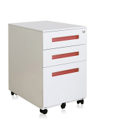 德诚和 全钢质三抽屉桌下活动推柜