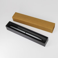 KACO[开学必备]KACO金属中性笔旋转出芯商务签字笔0.5mm子弹头黑色水笔 枪灰色1支/盒K1044