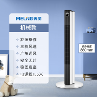 美菱电风扇家用无叶塔扇落地扇电扇办公室卧室轻音立式风扇空气循环塔扇 机械款MPF-LT21301R(影)