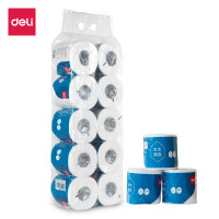 deli得力本木臻选WJ3245-01有芯卷纸3层245段(白)(10卷/提)(影)