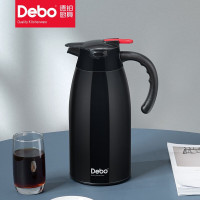 德铂(Debo)水壶304不锈钢真空保温壶2L DEP-680黑色(影)