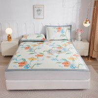 冰豆豆数码印花凉席三件套-花间絮语1.8m